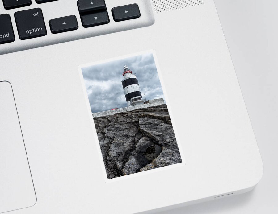 Hook Sticker featuring the photograph Hook Head Lighthouse by Nigel R Bell
