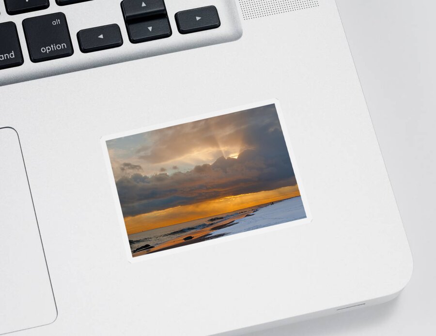 Sunset Sticker featuring the photograph Hope by Jean-Pierre Ducondi