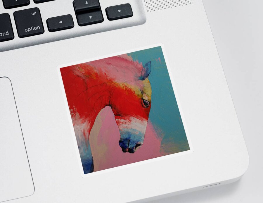 Art Sticker featuring the painting Horse by Michael Creese