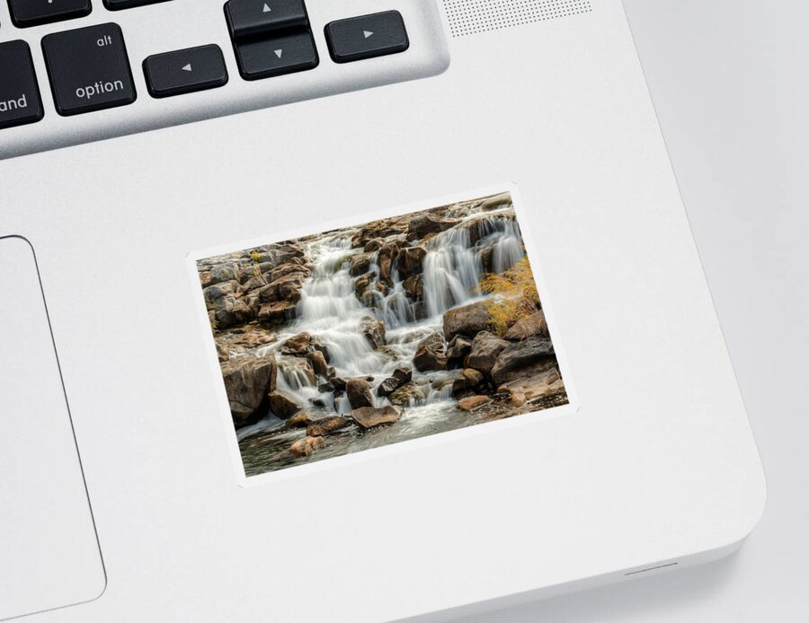 Waterfall Sticker featuring the photograph Idaho Falls 0072 by Kristina Rinell