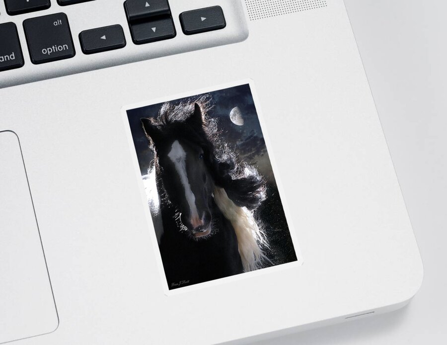 Horses Sticker featuring the photograph In Dreams... by Fran J Scott