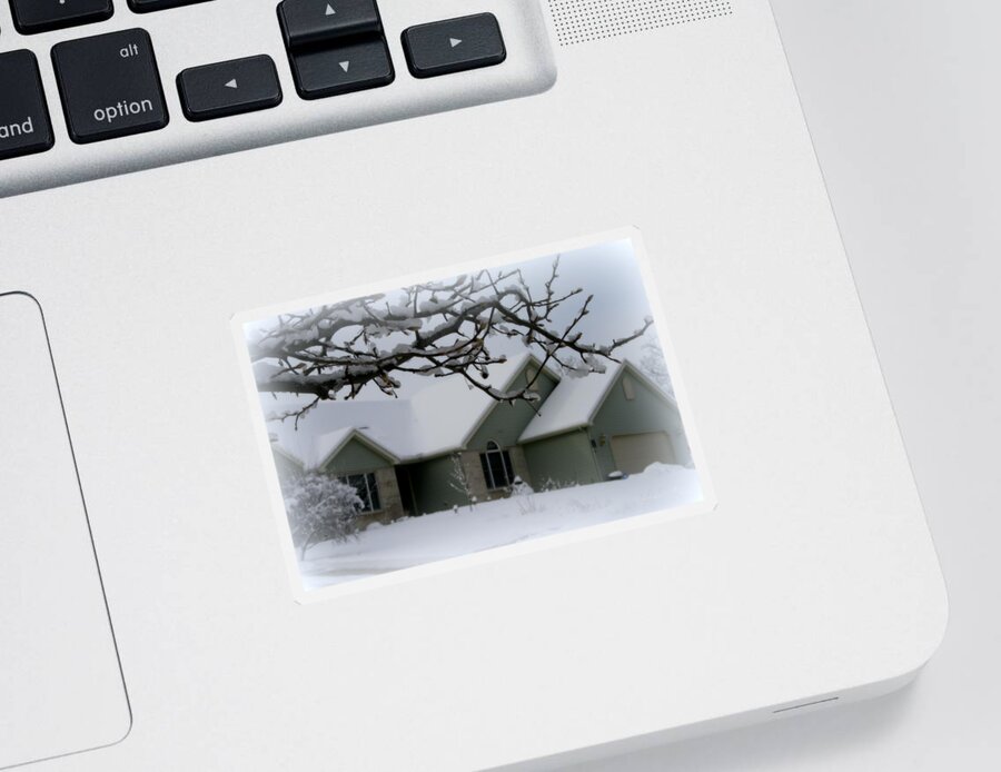 Home Sticker featuring the photograph In The Midwest by Kay Novy
