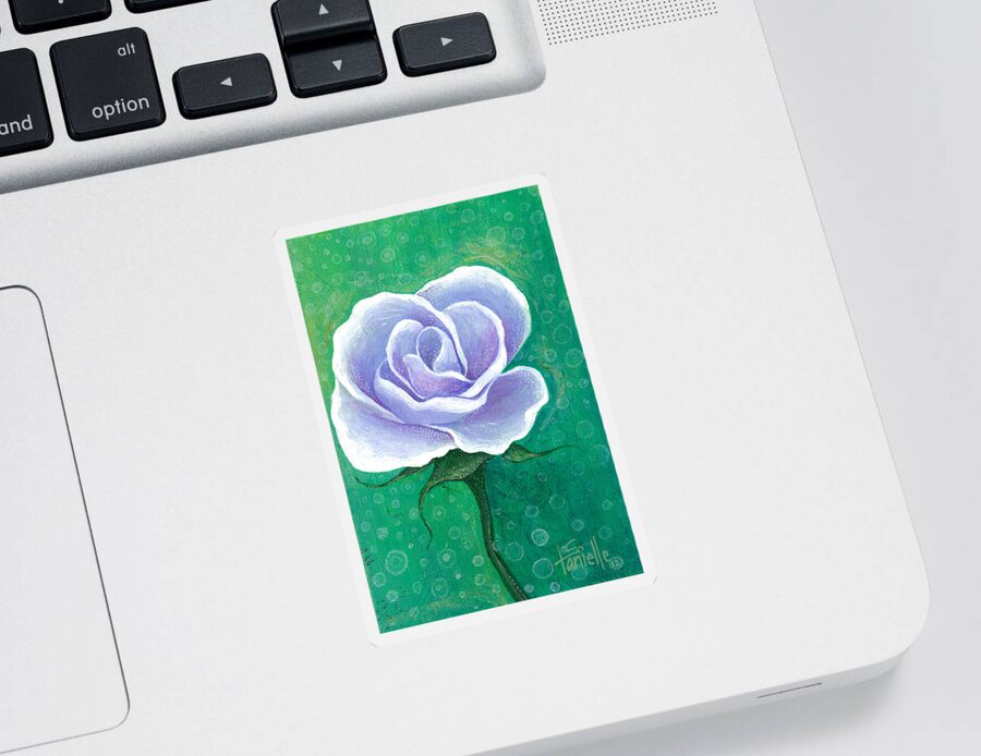 Floral Sticker featuring the painting Inner Beauty by Tanielle Childers