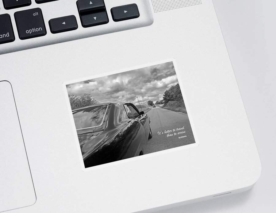 Cars Sticker featuring the photograph It's Better To Travel Than To Arrive by Gill Billington