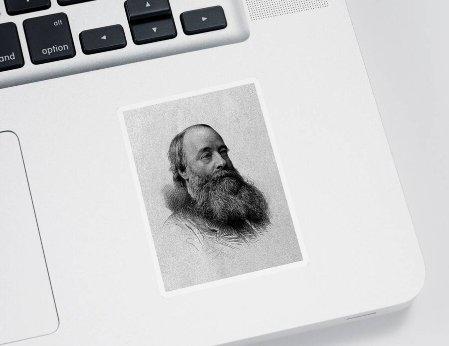 Science Sticker featuring the painting James Prescott Joule, English Physicist by Wellcome Images