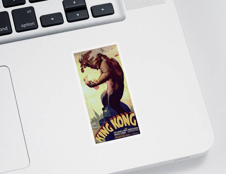 King Kong Sticker featuring the photograph King Kong by Movie Poster Prints