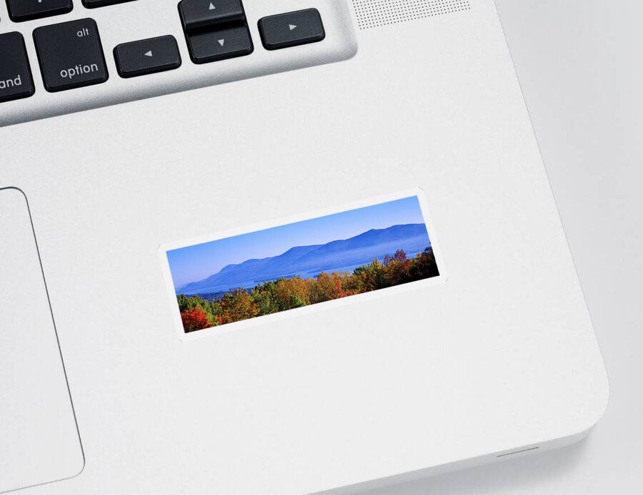 Photography Sticker featuring the photograph Lake George, Adirondack Mountains, New by Panoramic Images