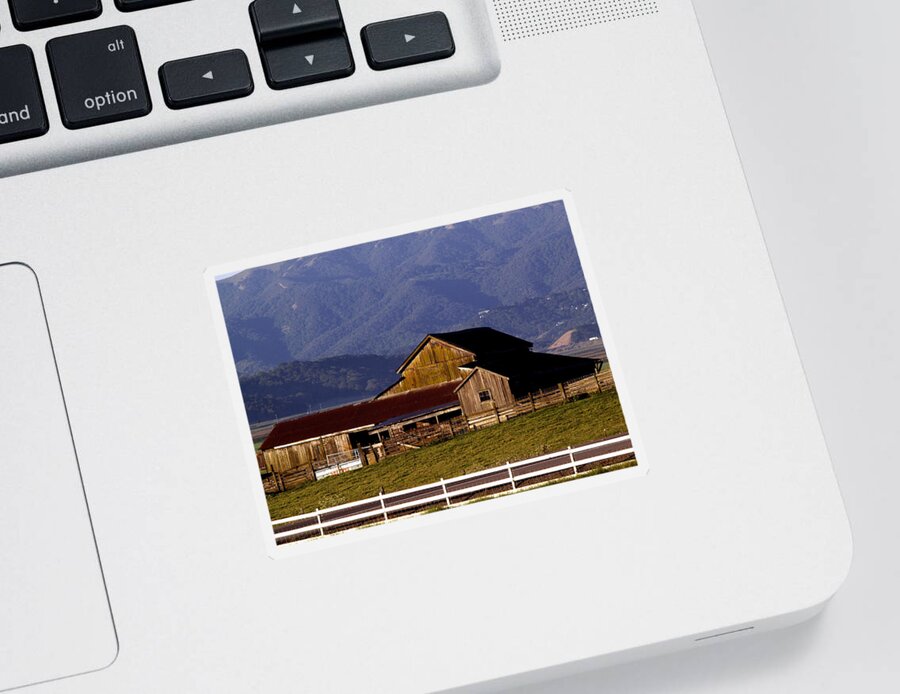 Barns Sticker featuring the photograph Lakeville Barn by Bill Gallagher
