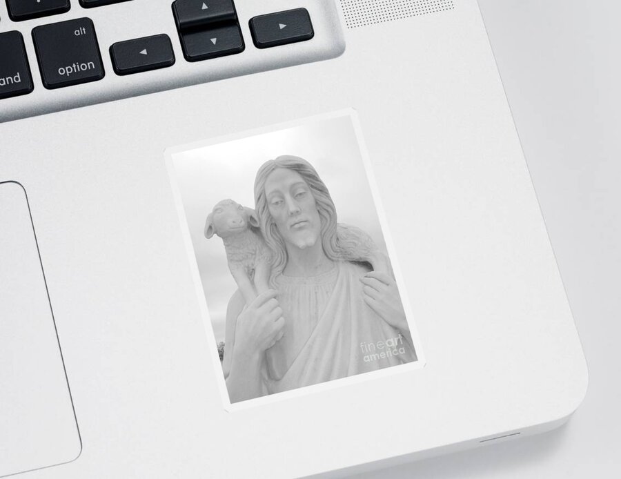 Jesus Sticker featuring the photograph Lamb Of God by Joseph Baril