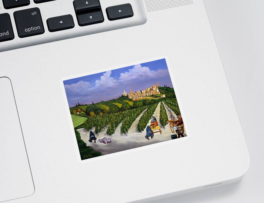 Mediterranean Art Sticker featuring the painting Le Provence by William Cain