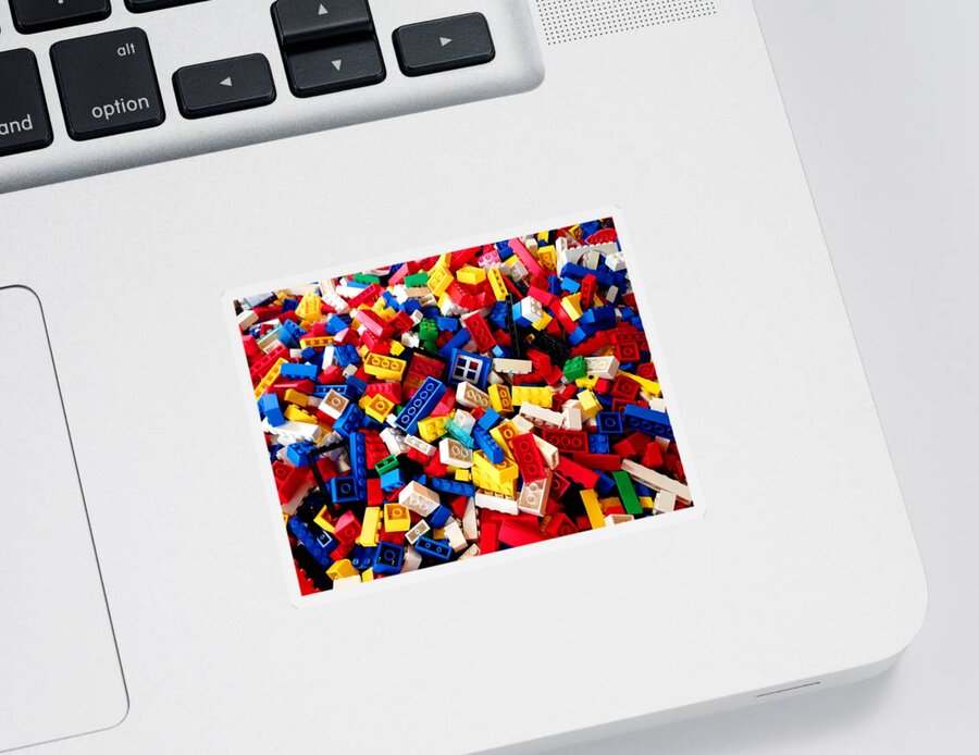 Lego Sticker featuring the photograph Lego - from 4 to 99 by Cristina Stefan