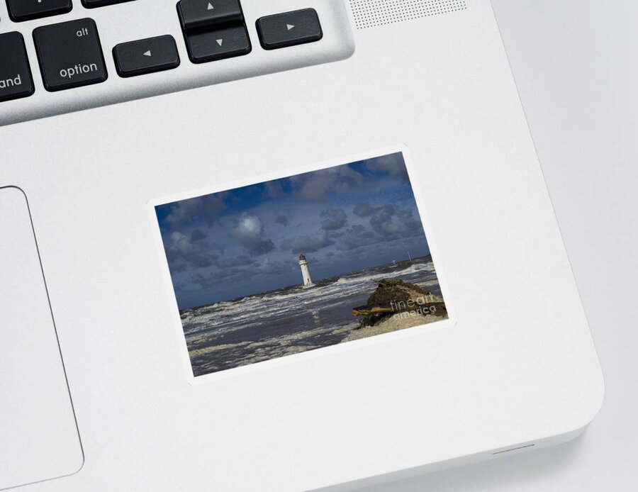 Light House Sticker featuring the photograph lighthouse at New Brighton by Spikey Mouse Photography