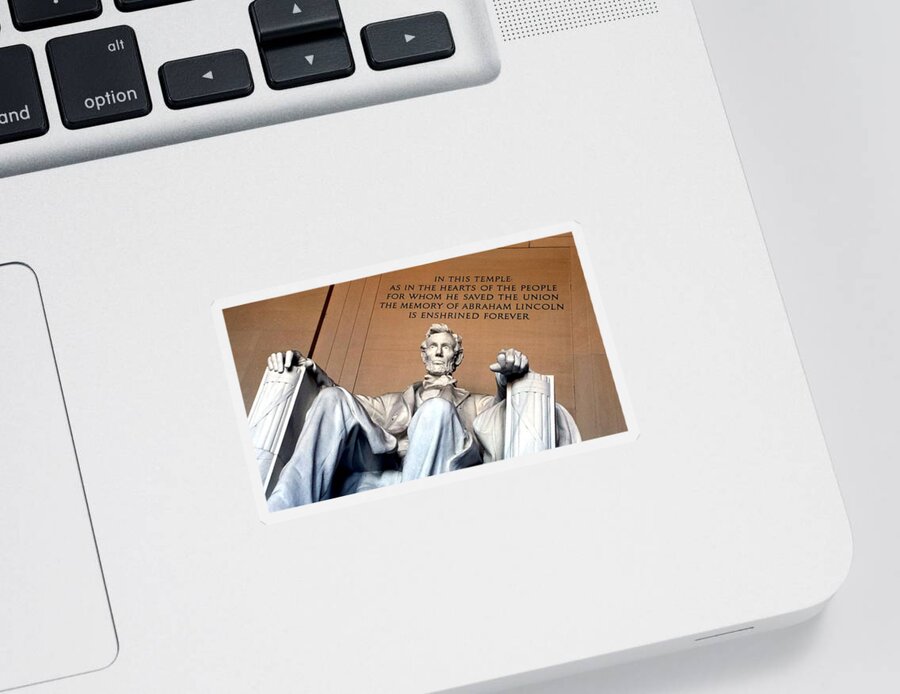 Washington Sticker featuring the photograph Lincoln Memorial by Kenny Glover