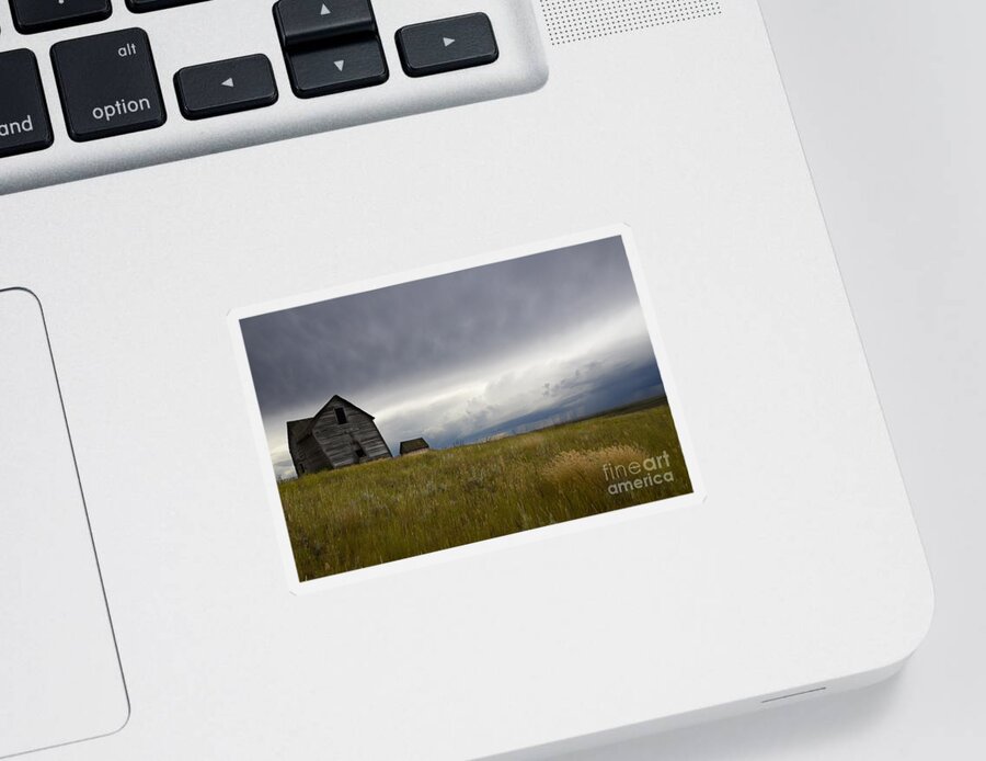 Homestead Sticker featuring the photograph Little Remains by Bob Christopher