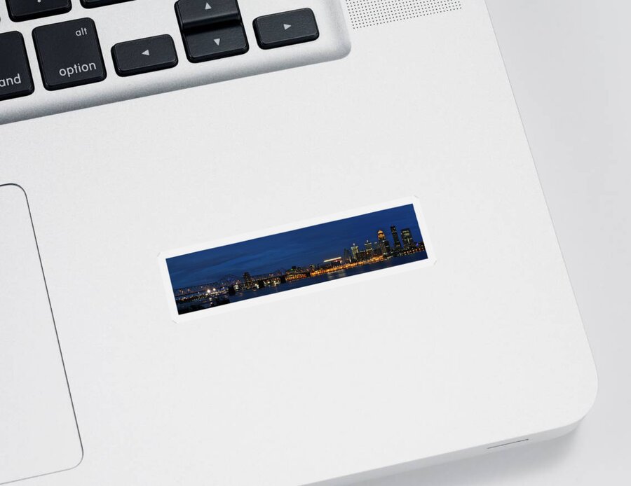 Water Sticker featuring the photograph Louisville Skyline by Deborah Klubertanz