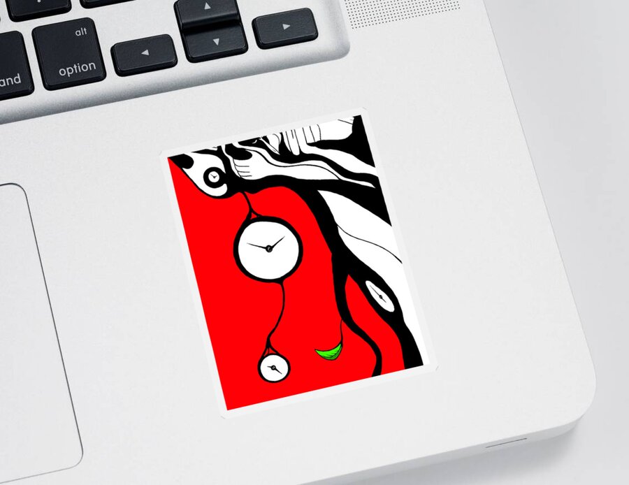 Tree Sticker featuring the digital art Making Time by Craig Tilley
