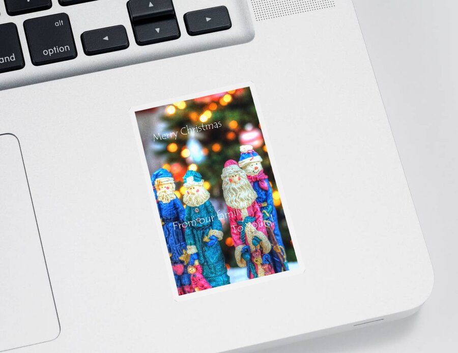 Merry Sticker featuring the photograph Messengers 24491 by Jerry Sodorff