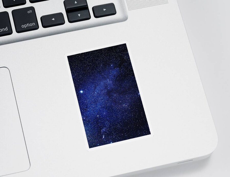 Photography Sticker featuring the photograph Milky Way Galaxy, Lapland, Sweden by Panoramic Images