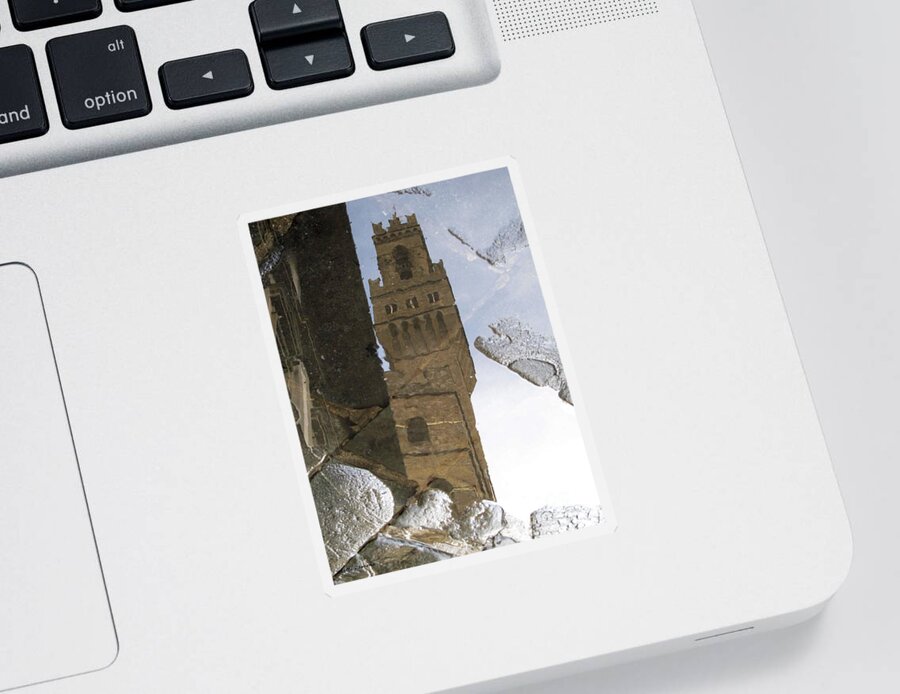 Florence Sticker featuring the photograph Mirror Tower by Ramona Matei