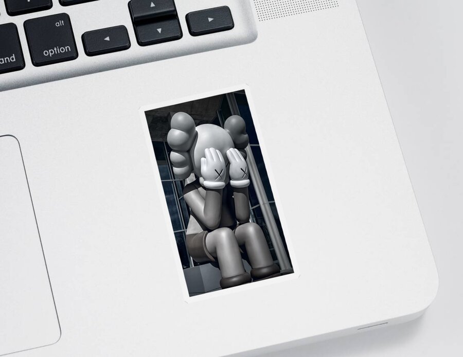Kaws Sticker featuring the photograph Monday Already? by Joan Carroll