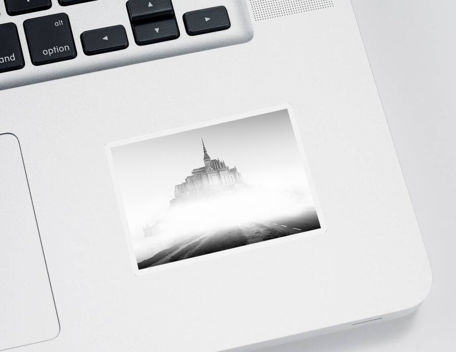 Mont Saint-michel Sticker featuring the photograph Mont Saint-Michel by Sebastian Musial