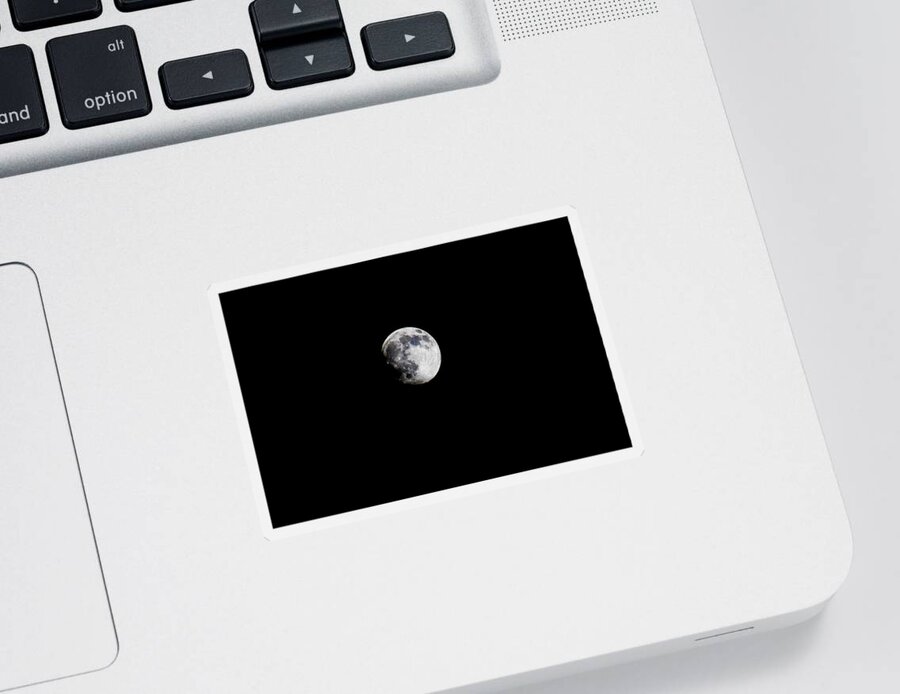Moon Sticker featuring the photograph Moon by Stacy C Bottoms