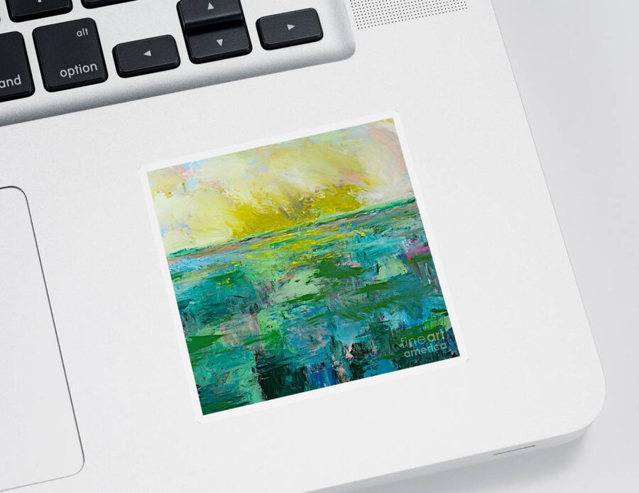 Decor Sticker featuring the painting Morning Dew by Allan P Friedlander