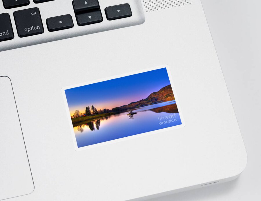 Scenery Sticker featuring the photograph Morning Glory.. by Nina Stavlund