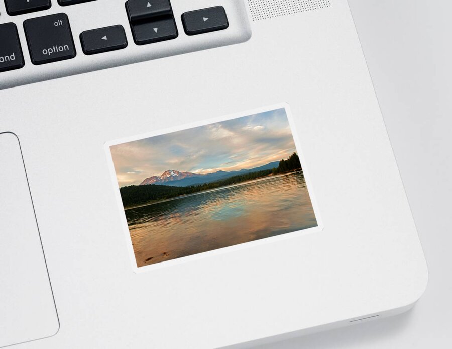 Mount Shasta Sticker featuring the photograph Mount Shasta by Lisa Chorny