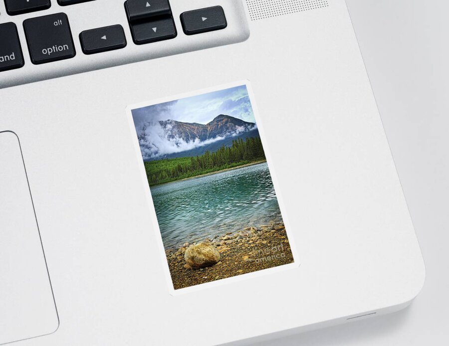 Lake Sticker featuring the photograph Mountain lake by Elena Elisseeva