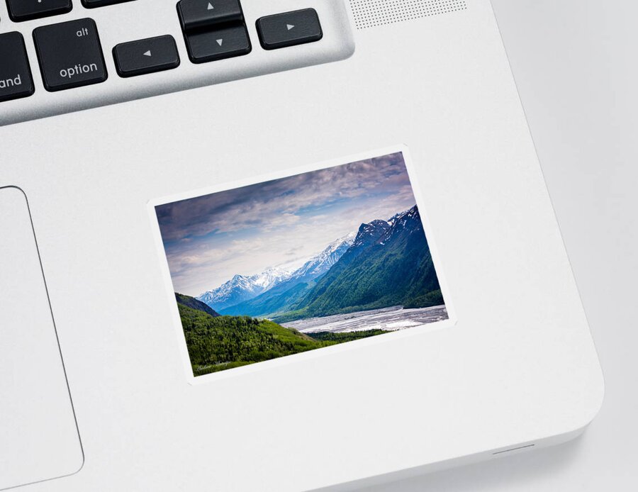Mountains Sticker featuring the photograph Mountains Along Seward Highway by Andrew Matwijec