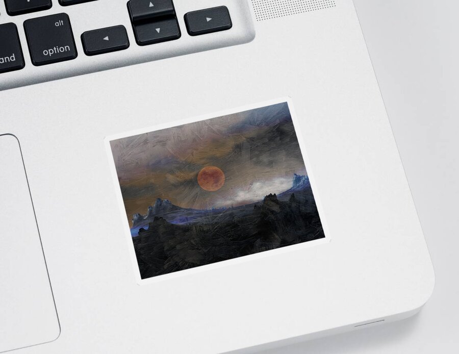 Landscape Sticker featuring the photograph Mountains of Morlea by Ed Hall