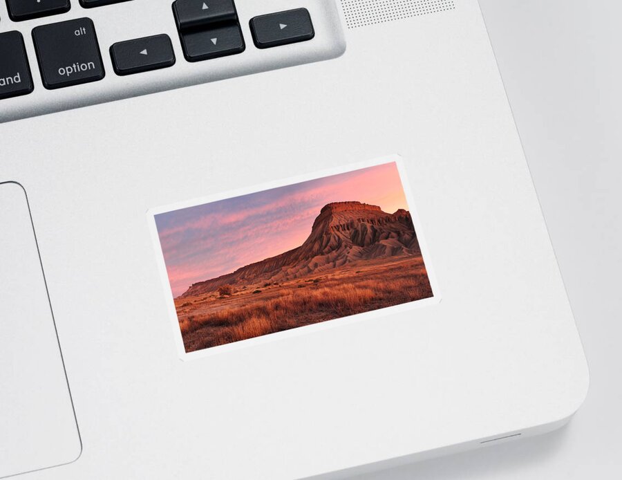 Mt Garfield Sticker featuring the photograph Mt Garfield Sunrise by Ronda Kimbrow