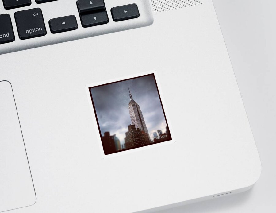 Empire State Building Sticker featuring the photograph My Heart by Denise Railey