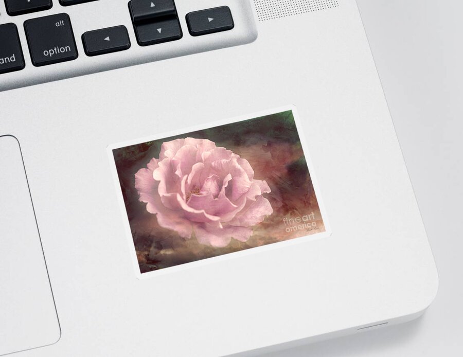 Rose Sticker featuring the photograph My Soul Surrendered by Linda Lees