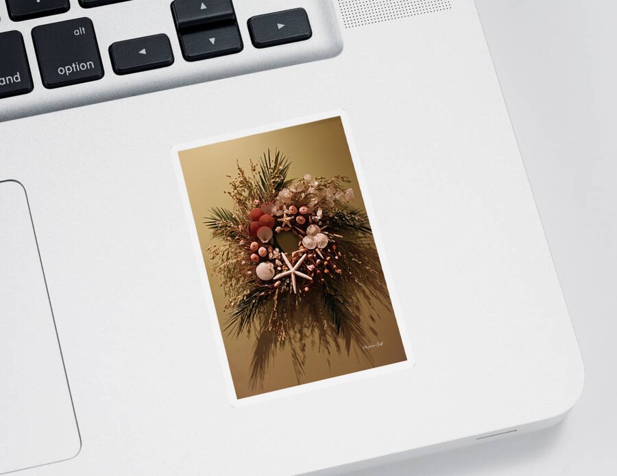 Wreath Sticker featuring the photograph Nature Wreath II by Suzanne Gaff