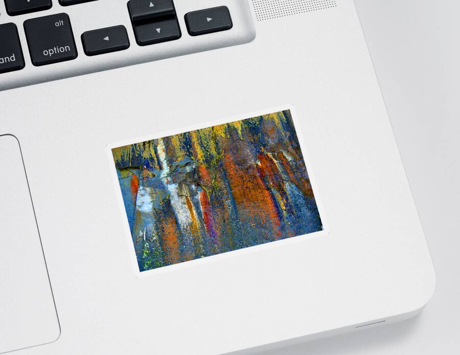 Abstract Sticker featuring the photograph Nature's Painting by Lisa Chorny