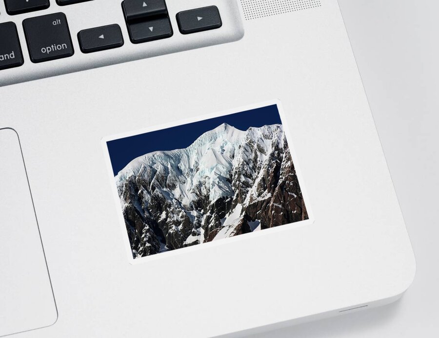 New Zealand Sticker featuring the photograph New Zealand Mountains by Amanda Stadther