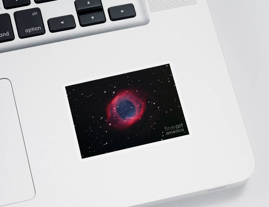 Astronomy Sticker featuring the photograph Ngc7293 The Helix Nebula by John Chumack