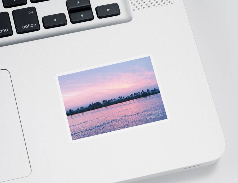 Sunset Sticker featuring the photograph Nile Sunset by Cassandra Buckley