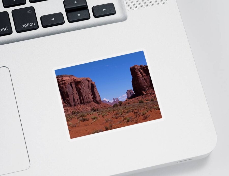 Monument Valley Sticker featuring the photograph North Window in Monument Valley by Keith Stokes