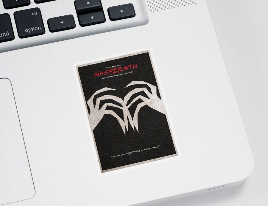 Nosferatu Sticker featuring the digital art Nosferatu by Inspirowl Design
