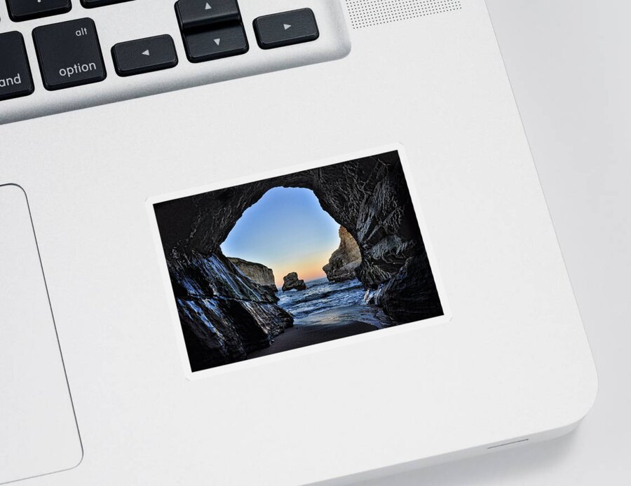 Http://www.facebook.com/spectralight Sticker featuring the photograph Pacific Coast - 2 by Mark Madere