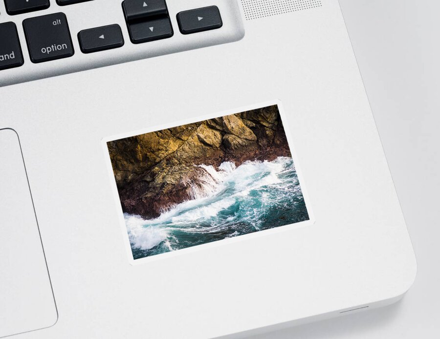 Waves Sticker featuring the photograph Pacific Ocean Splash by Priya Ghose