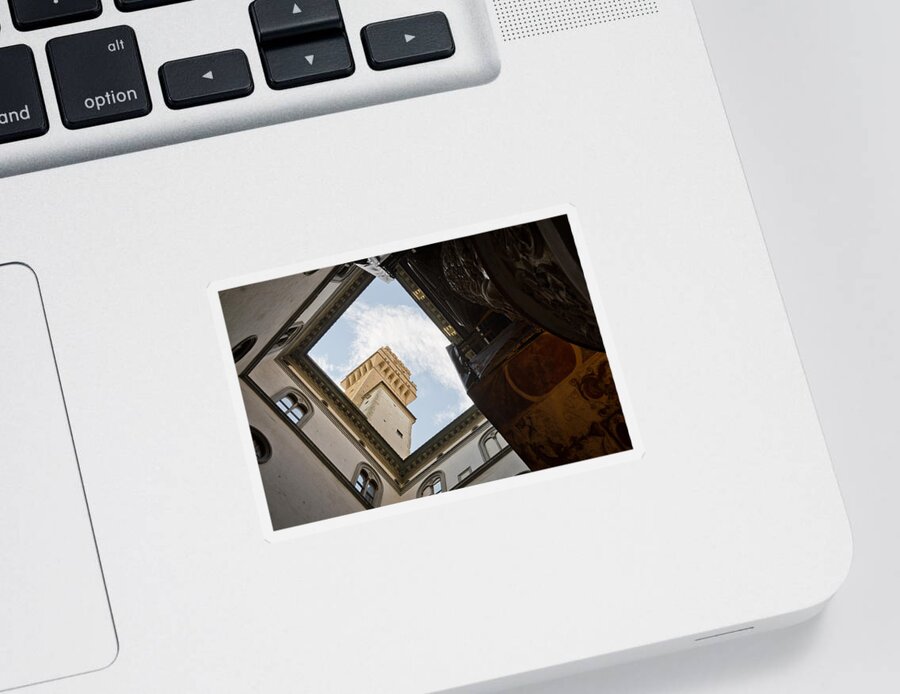 Tourist Sticker featuring the photograph Palazzo Vecchio by Pablo Lopez