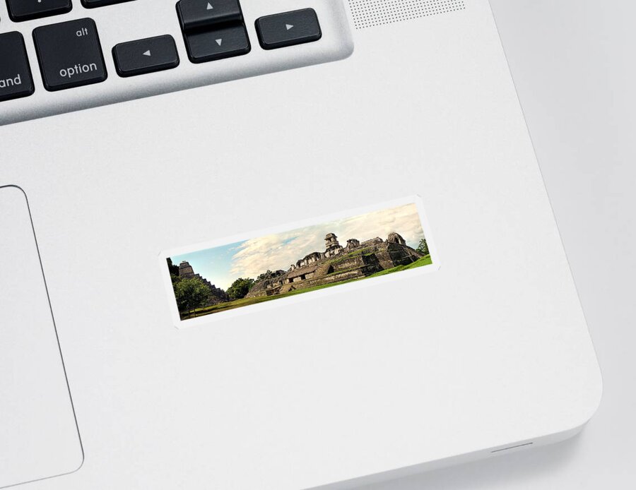 Palenque Sticker featuring the photograph Palenque Panorama Unframed by Weston Westmoreland
