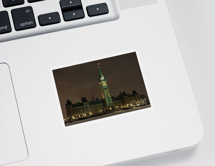 Parliament Hill Sticker featuring the photograph Parliament Hill by Nina Stavlund