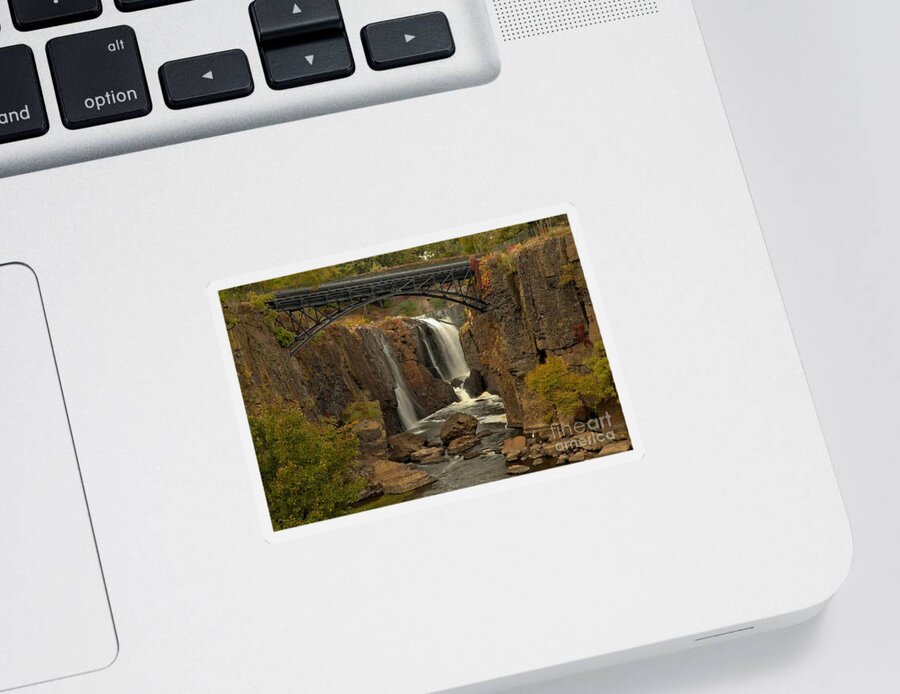 Patterson Great Falls Sticker featuring the photograph Paterson Great Falls New Jersey by Adam Jewell