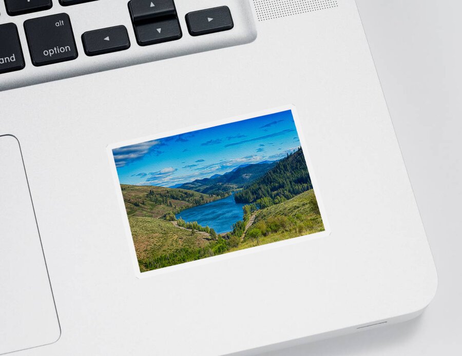 Patterson Lake In The Summer Sticker featuring the photograph Patterson Lake in the Summer by Omaste Witkowski