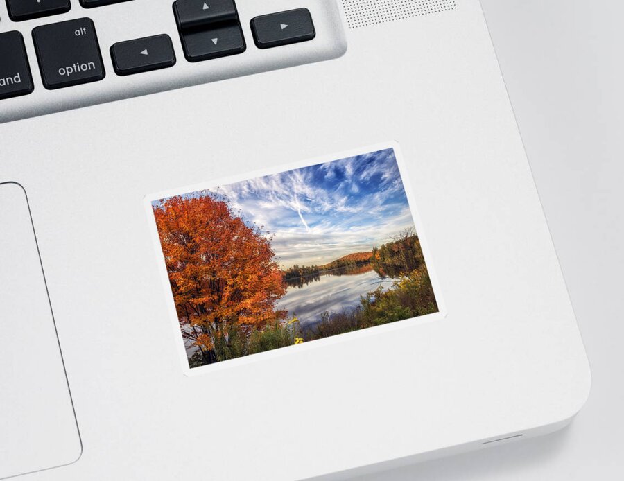 Fall Sticker featuring the photograph Peace and Tranquility by Mark Papke